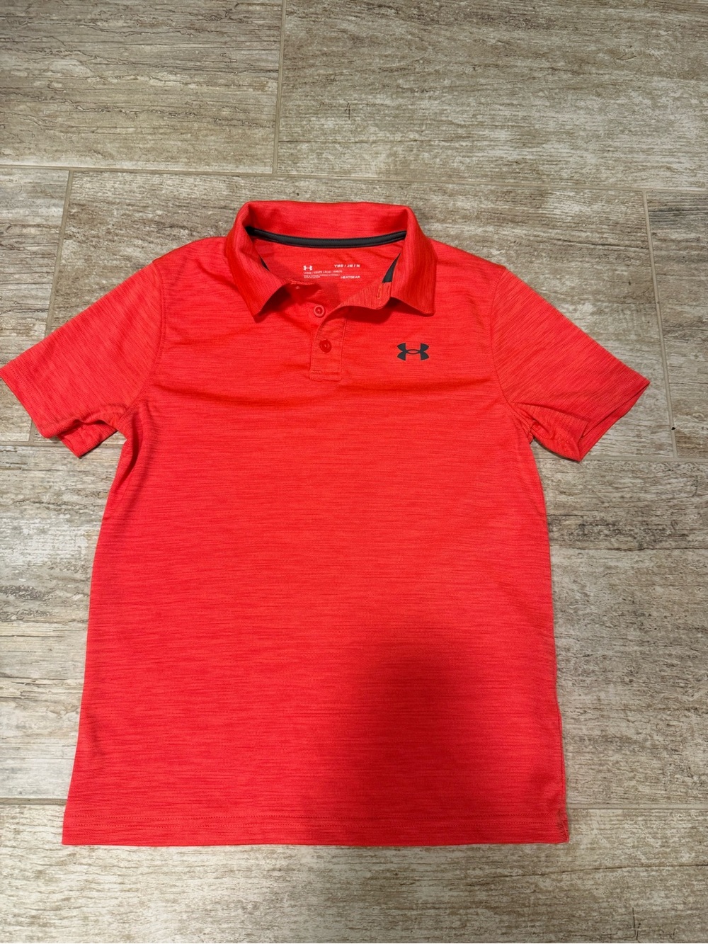 Under Armour Coral Red Heather Polo Shirt